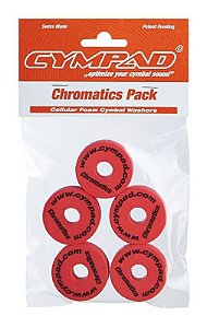 Kit Cympad Chromatics O 40/15mm Vermelho - 5 unidades