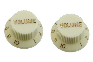 Knob Volume Plástico para Stratocaster Mint Green (Duas Unidades)