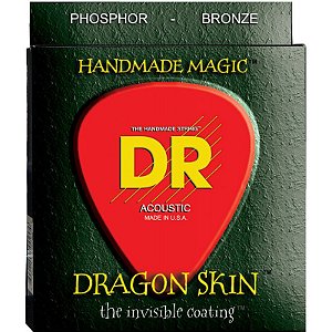 Encordoamento DR Strings Dragon Skin Violão 10-48 Bronze
