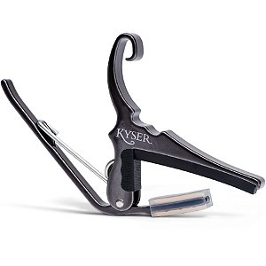 EM BREVE: Capotraste Kyser Quick-Change P/ Violão Aço KG6BCA Black Chrome