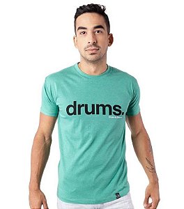 Camiseta Drums Verde Mescla - G