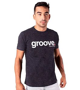 Camiseta Groove Preta Mescla - G