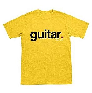 Camiseta Guitar Amarela - GG