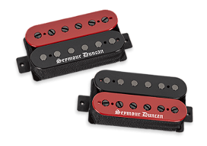 Captador Seymour Duncan (Par) Black Winter, TB Red/Blk Zebra