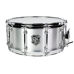 Caixa SJC Alpha Aluminum, 14x6,5, Casco de Alumínio Escovado 1.2mm