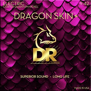 EM BREVE: Encordoamento DR Strings Dragon Skin+ Guitarra 9-42 Lite