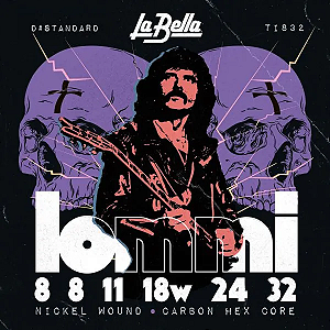 EM BREVE: Encordoamento La Bella Tony Iommi Signature 8-32 D# Tunning