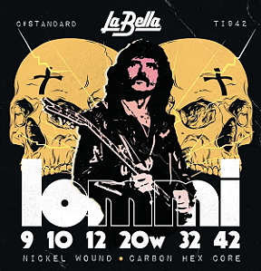 EM BREVE: Encordoamento La Bella Tony Iommi Signature 9-42 C# Tunning