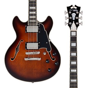 EM BREVE: Guitarra D’Angelico Premier Mini DC, Brown Burst, Bag