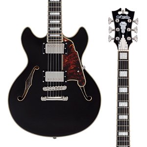 EM BREVE: Guitarra D’Angelico Premier Mini DC, Black Flake, Bag