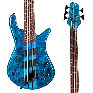 Baixo Spector NS Dimension MS 5 - Black & Blue Gloss