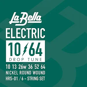 Encordoamento La Bella Drop Tune Guitarra 10-64 Níquel