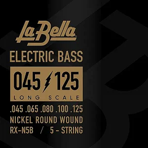 Encordoamento La Bella Baixo 5 Cordas RX Nickel 45-125