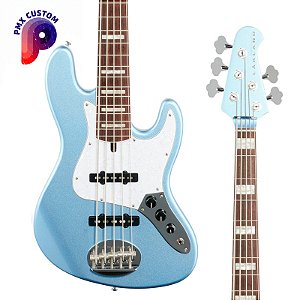 Baixo Lakland Skyline 55-60 Vintage J5 Custom – Lake Placid Blue – PMX Custom (Pré Trickfish)