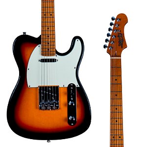 EM BREVE: Guitarra Jet JT-300 SB – SS, Corpo Basswood, Braço Roasted Maple, Sunburst