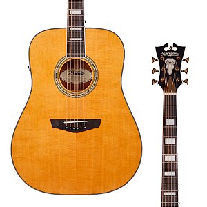 Violão D'Angelico Premier Lexington - Vintage Natural, Eletroacústico