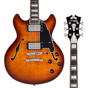 EM BREVE: Guitarra D’Angelico Premier Mini DC - Dark Iced Tea Burst - Gig Bag