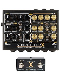 DSM Humboldt Electronics Simplifier X Zero Watt Reverb - Pedal de Amplificador Estéreo/Dual com Reverb