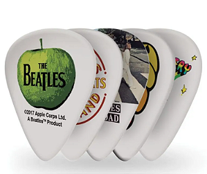 Palheta 1.0mm Pesada Albums (10 Unidades) D'Addario The Beatles Collection 1CWH6-10B3