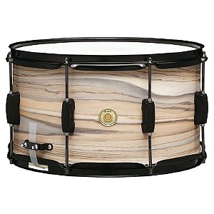 Caixa Tama Woodworks 14"×8" NZW – Natural Zebrawood Wrap + Brindes