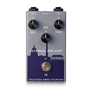 Pedal Trickfish External Pre Amp (EPA) 3 Bandas de EQ p/ Contrabaixo