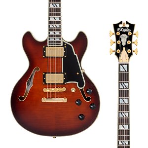 EM BREVE: Guitarra D’Angelico Excel Mini DC - Amaretto Burst - Gig Bag
