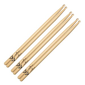 Kit c/ 3 pares - Baqueta Vater 5B Wood Tip