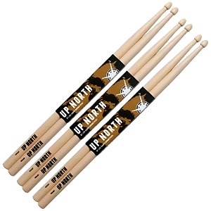 Kit c/ 3 pares - Baquetas Los Cabos Up North 7A Hickory (Par)