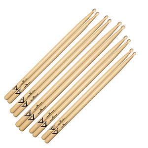 Kit c/ 5 pares - Baqueta Vater 5B Wood Tip