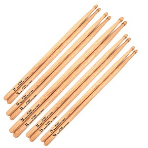 Kit c/ 5 pares: Baquetas Los Cabos #2 7A Hickory