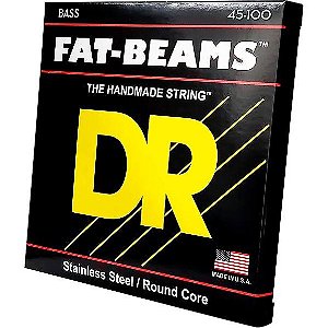 Encordoamento DR Strings Fat-Beams Baixo 4 Cordas 45-100 Medium - Light