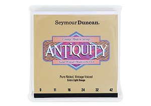 Encordoamento Seymour Duncan Strings Antiquity Vintage Modern Extra Light 9s