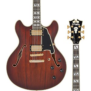 Pré-Venda: Guitarra D'Angelico Deluxe DC Satin Brown Burst - Limba/Dao