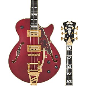 Pré-Venda: Guitarra D'Angelico Deluxe Bobby Weir 3 - Satin Trans Wine