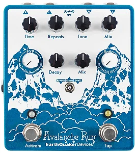 Pedal EarthQuaker Devices Avalanche Run V2 Delay & Reverb