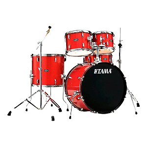 Bateria Acústica Tama Stagestar ST50H5-CDS Candy Red Sparkle com Ferragens e Banco (Sem Pratos)