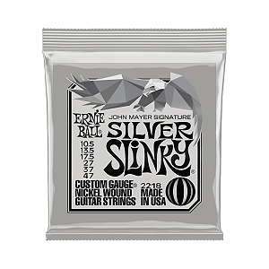 Corda Ernie Ball 010,5 Silver Slinky Níquel John Mayer P02218 para Guitarra