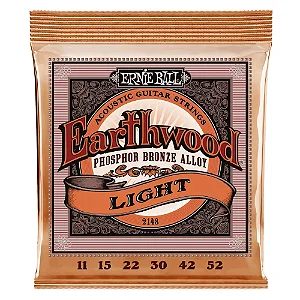Corda Ernie Ball 011 Earthwood Phosphor Bronze para Violão Aço