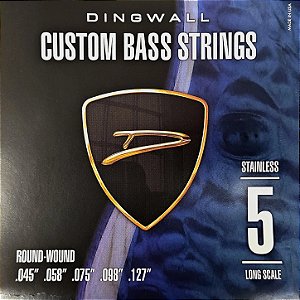 Encordoamento para Contrabaixo Dingwall Stainless Steel Long Scale 5-String – .045-.127
