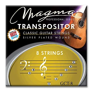 Encordoamento Magma Transpositor para Violão Clássico 8 Cordas GCT-8 — Silver Plated Copper