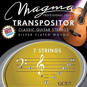 Encordoamento Magma Transpositor para Violão Clássico 7 Cordas GCT-7 — Silver Plated Copper