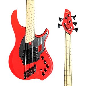 VENDIDO: Contrabaixo Dingwall NG3 Adam “Nolly” Getgood Signature 5 Cordas – Fiesta Red com Escala Maple Multiscale
