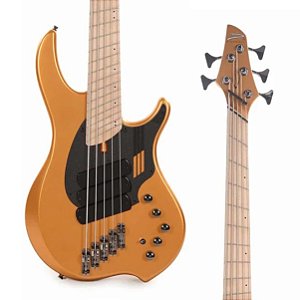 VENDIDO: Contrabaixo Dingwall NG3 Adam “Nolly” Getgood Signature 5 Cordas – Gold Metallic com Escala Maple Multiscale