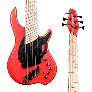 Contrabaixo Dingwall NG3 Adam “Nolly” Getgood Signature 6 Cordas – Fiesta Red com Escala Maple Multiscale