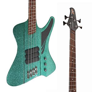 PRÉ-VENDA: Contrabaixo Dingwall D-Roc 4 Cordas – Aquamarine Metalflake com Escala Pau Ferro Multiscale