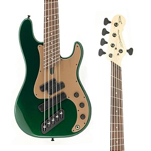 VENDIDO: Contrabaixo Dingwall SP1 5 Cordas – Dark Candy Green com Escala Rosewood