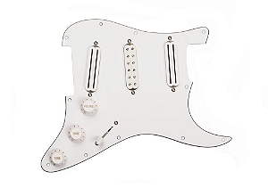 EM BREVE: Captadores Seymour Duncan  (Trio) Guitarra, Dave Murray Escudo Completo Branco