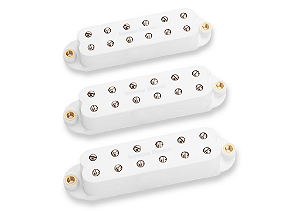 Captador Seymour Duncan  (Trio) Guitarra Little 59 Strat Set Hum Branco