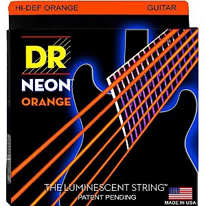 Encordoamento Hi-Definition NEON Orange, Guitarra 10-46