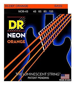 Encordoamento Hi-Definition NEON Orange Baixo 4 Cordas 45-105